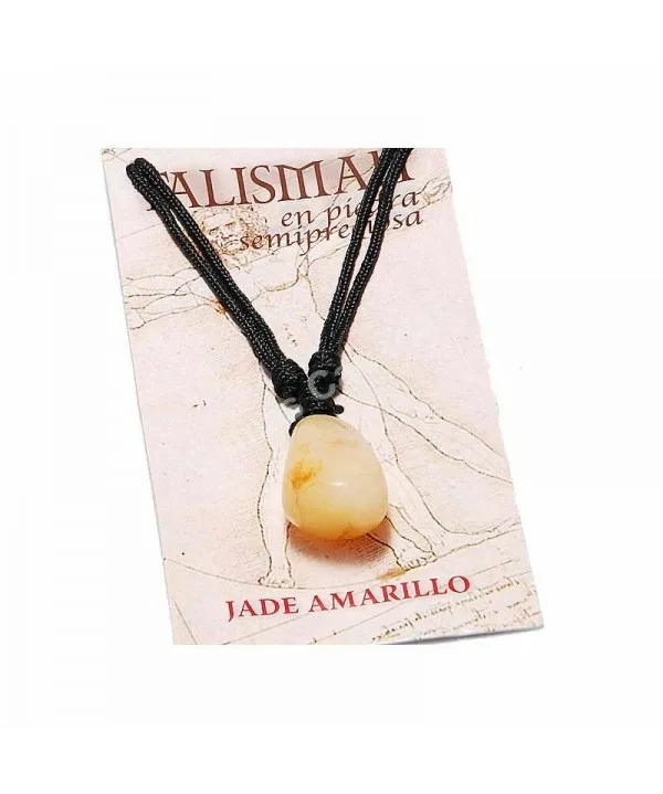 Lucky charm Talisman yellow Jade pendant | Украшения и аксессуары