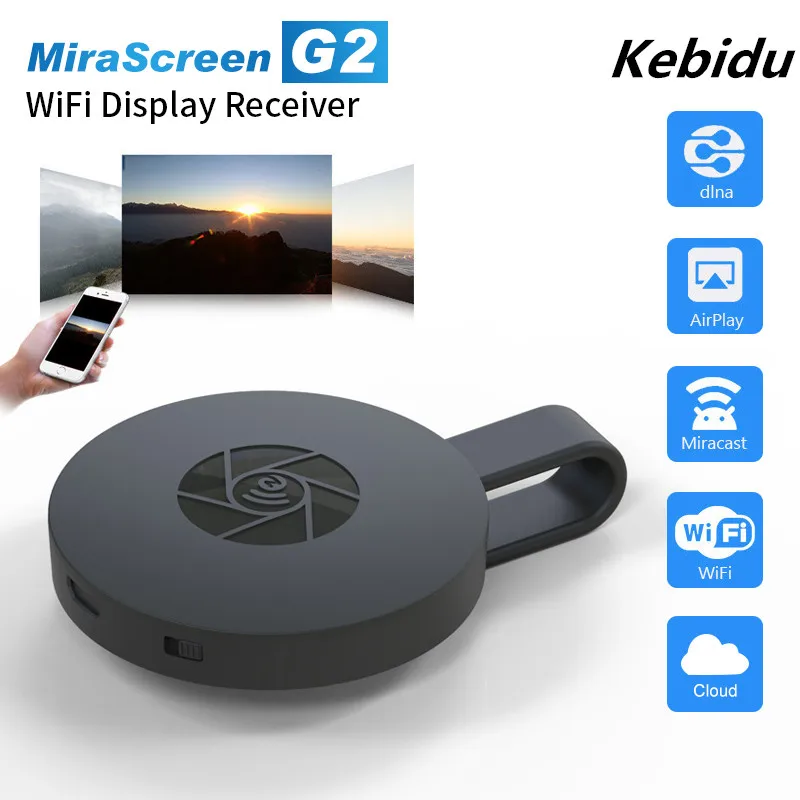 Новый оригинальный ТВ приемник MiraScreen Dongle HDMI Wi Fi дисплей для Google Chromecast 2 Mini PC Android TV