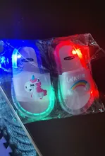 Zapatillas LED para niños y niñas, sandalias de baño para bebés, zapatos ligeros, 2020