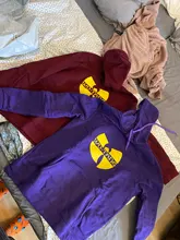 Sudadera con capucha Wu Tang para mujer, prenda deportiva de manga larga con estampado de letras y logotipo de Banda de Hip Hop, a la moda, con capucha y música de Rap