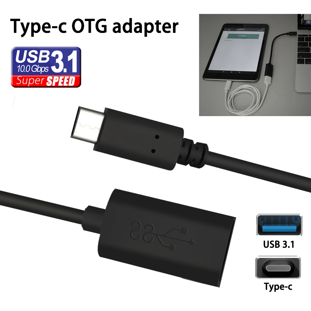 Adapter Type-C Adapter OTG connect to the phone USB drive flash, keyboard, GamePad