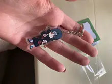 Llavero acrílico de doble cara, colgante de llavero, accesorios de Anime, llavero de dibujos animados