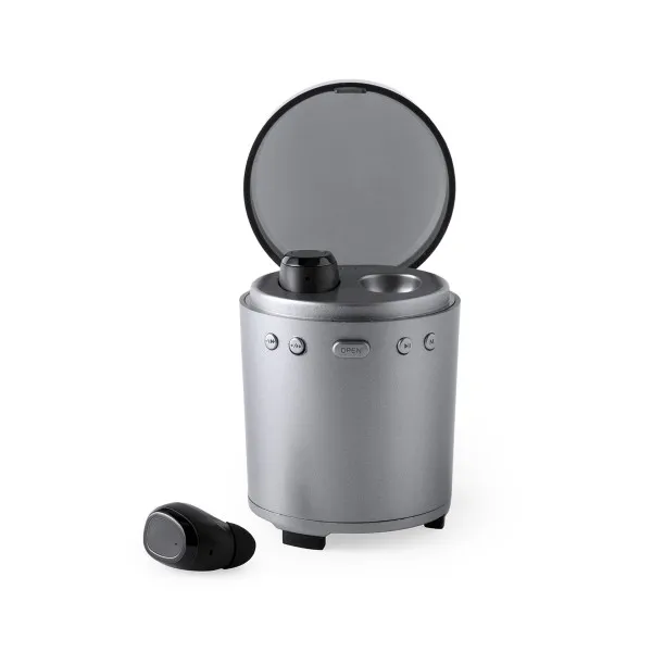 Bluetooth гарнитура с микрофоном FM USB 3 Вт серебро 146192