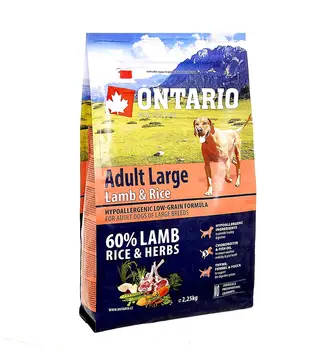 

Dry dog food Ontario Adult Large Lamb, Turkey & Rice