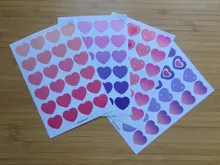 4 hojas de números letra de alfabeto etiqueta lindo amor corazón pegatinas DIY planificador cuaderno diario decoración artículos de papelería