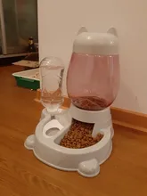 Alimentador automático de mascotas, para perros y gatos, depósito de comida de 2.2L y de agua de 528ml, suministro lento de comida