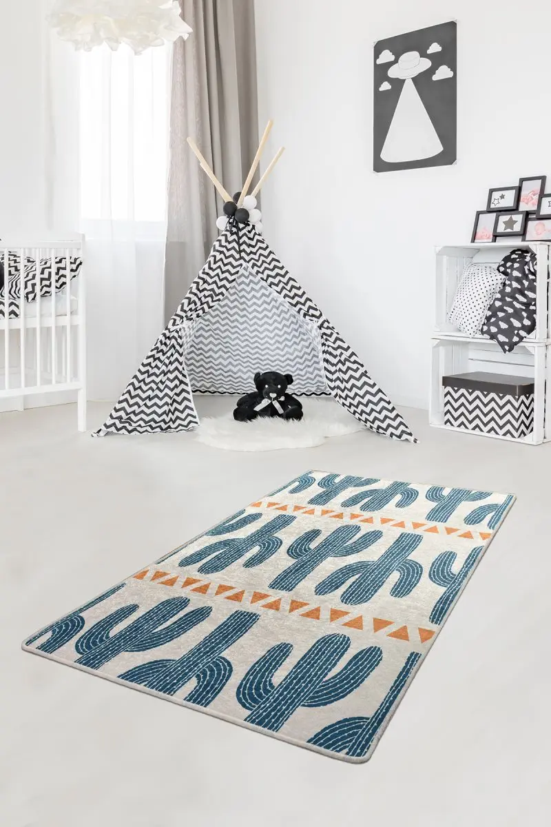

Buffer Premium Quality Cactus Time Children's Play Mat Carpet for Baby-Kids Rug-Sudden Slip Mat- foam Mats For Kids