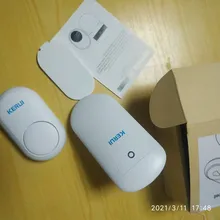 KERUI-botón inalámbrico M518 de autogeneración, 52 canciones, 5 niveles de volumen opcionales, No necesita batería, timbre autoalimentado