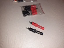 Amplifier Terminal Post Connector-Binding Jack-Mount Banana-Plug Black JS-910B 5-Red-5