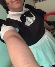 Maid Cosplay Costume Outfit Blocked Pinafore Short-Sleeves Lolita-Dress Halloween Girls