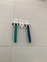 Soporte para cepillo de dientes con dibujos animados para baño, ganchos de succión, soporte para cepillo de dientes, ventosa para cepillo de dientes, herramienta para Baño