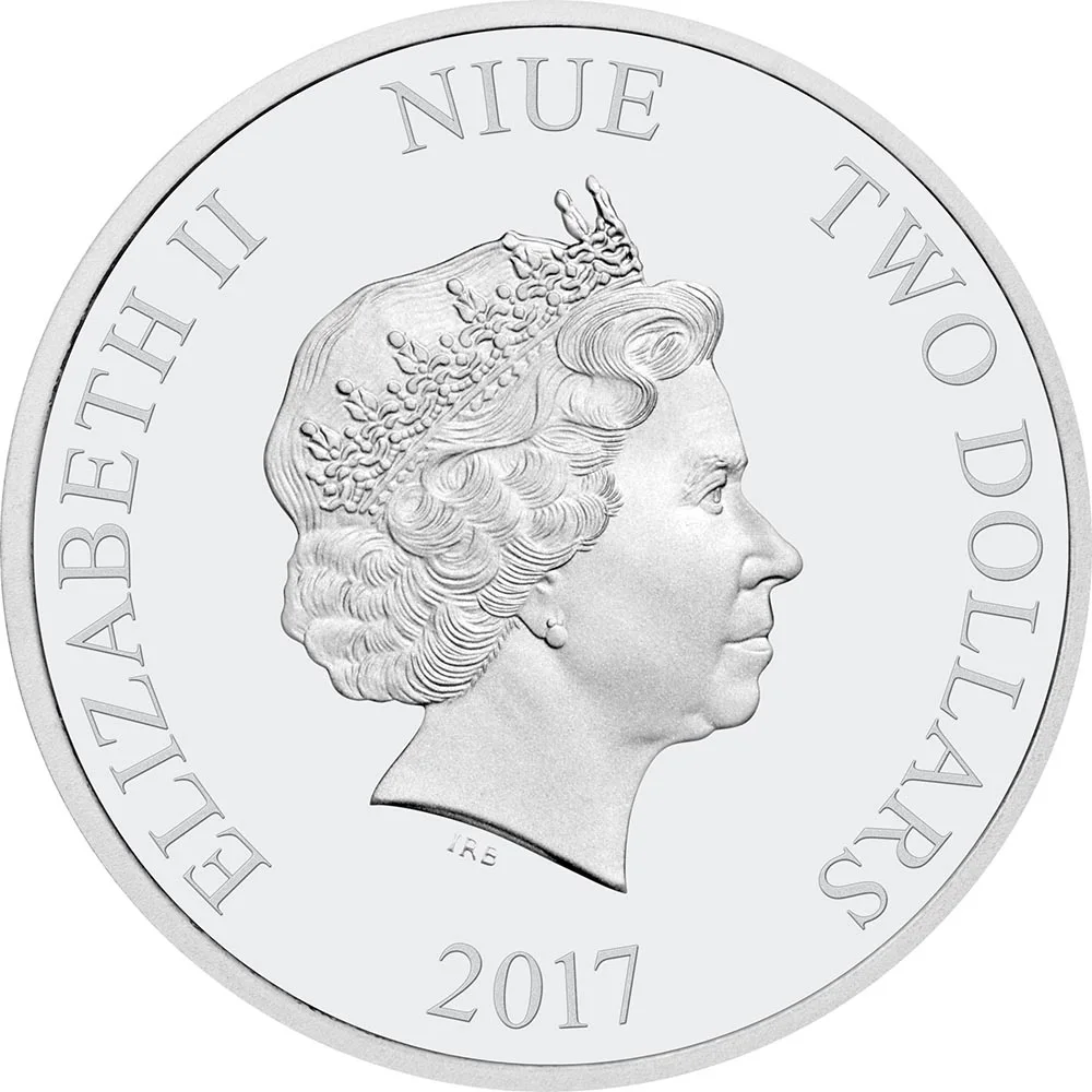 Молния Маккуин Круз Рамирез тачки 3 Дисней 1 унция Серебряная монета 2$ Niue