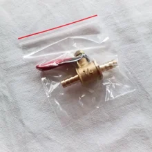 Pipe-Fittings Valve Ball Hose Barb Inline Water-Oil Brass Shutoff 6mm-12mm Air-Gas