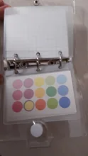Minilibro de mano con hojas sueltas para estudiantes, carpeta de anillas transparente, accesorios de oficina Kawaii