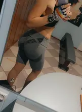 CHRLEISURE-pantalones cortos deportivos para mujer, sin costuras, de realce, informales, de cintura alta, ajustados para entrenamiento y Fitness