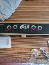 Altavoz de juego inalámbrico con Bluetooth, barra de sonido con USB, 3D, estéreo, Subwoofer, AUX, FM, reloj de casa, para interior, ordenador, 3600mAh