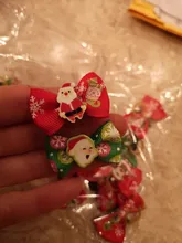 Bows Dog Hair-Bow Grooming Christmas-Dog Elastic-Rubber Cat Pet 10pcs 