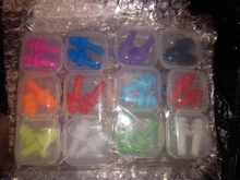 Tapones de silicona para los oídos con reducción de ruido, tapones de silicona suaves para los oídos, para natación, protectores para dormir, caja de 6 pares