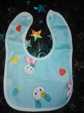 Recién Nacido bebé niño bebé bufanda impermeable, de Saliva bebé Saliva toalla babero de dibujos animados suave pelusa babero (Gamuza + PU impermeable de la capa)