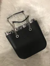 Forro de borde Floral con estampado colorido, bolsillo con cremallera interior para Mini bolsa clásica, inserto de Obag con revestimiento interior impermeable para bolsa O bolsa