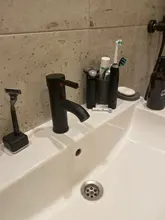 Basin Sink Faucet Mixers Mounted Deck Single-Hole-Tap Hot-Cold-Water-Tap Brass Bathroom