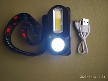 Headlamp Flashlight Torch Sanyi Hiking Mini Rechargeable Camping 18650 USB