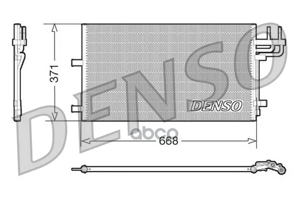 Конденсер Ford Focus Ii/C-Max 03- Denso арт. DCN10007