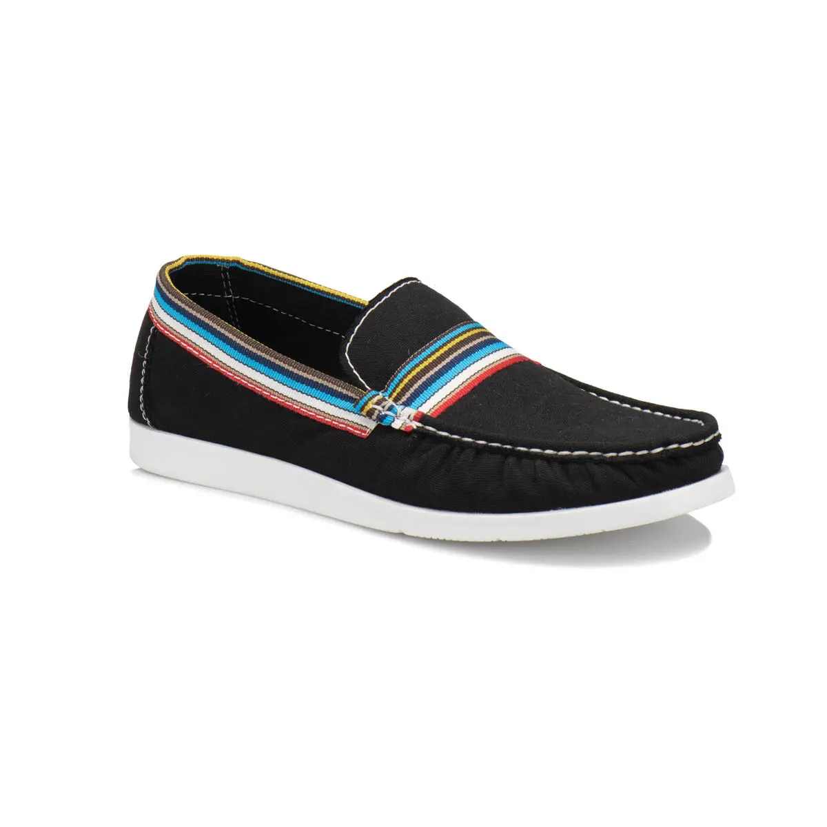 FLO PAM-02 M 6700 Black Mens Marin Shoes Overside | Обувь