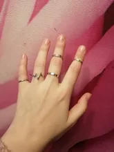 Anillo de boda con ondas y relámpago para mujer, conjunto de anillos de oro, joyería a la moda, venta al por mayor