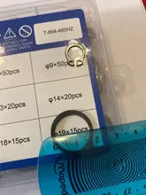 NINDEJIN-Juego de anillos de retención de presión, clip de circlip externo, acero inoxidable, acero al carbono, 5-19mm, 480 Uds.