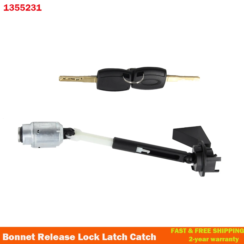 1355231 Bonnet Hood Release Lock Latch Catch Repair Kit Assembly