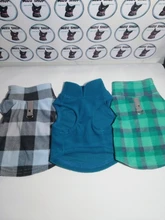 Vest Clothing Costume Pet-Jacket Fleece Doggy Puppy Animal Winter Warm for Soft-Plaid