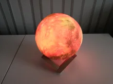 Galaxy Light Moon-Lamp Remote-Control Gift Change-Touch 3d-Printing 16-Color Kids as