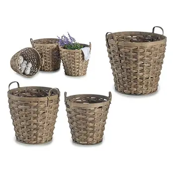 

Set of Baskets 3 (3 Pieces) (42 x 33,5 x 42 cm) Bamboo