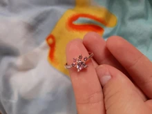 Anillo ajustable con apertura de anillos de Color dorado para mujer, con diseño de garra de gato y pata de oso, boda romántica, cristal Rosa CZ, regalos de amor, joyería