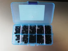 Separador de nailon hexagonal para placa base PCB, juego de tornillos de espaciado de plástico fijo, M2, M2.5, M3, macho hembra, 180 unids/lote, NL24