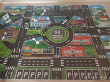 Interesting Toys Playing-Mat Building City Traffic Children English-Version Creative