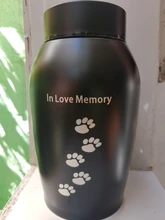 Urnas de acero inoxidable doradas y negras para mascotas, urnas para perros, gatos, pájaros, cremación, cenizas, urna de recuerdo