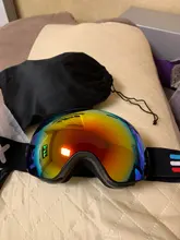 ELAX-Gafas de esquí antiniebla de doble capa, gafas de esquí para nieve y Snowboard, gafas de motonieve para deportes al aire libre
