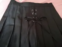 Sexy Skirt A-Line Lace-Up Punk Girls Harajuku Gothic High-Waist Preppy Women Summer Hip-Hop