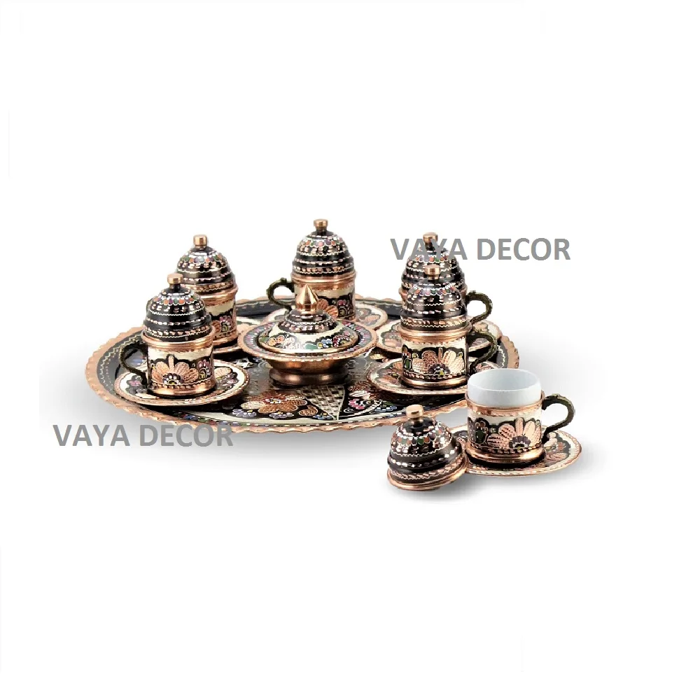 33-turkish coffee set of 6 - arabic coffee sets-cups set-