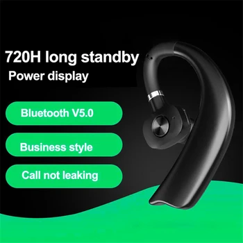 

2020 New Wireless Bluetooth Earphone Business Headsets with Mic Handsfree call Ear-hook Earphones For iPhone Android IOS