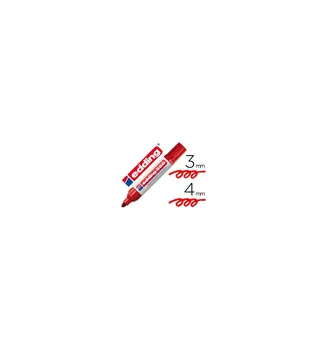 

Marker EDDING tip permanent fiber 550 red N.2-rechargeable round tip 10 PCs