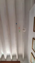Bola de pared con palo de 45mm para aliviar el estrés, juguete de descompresión de Squash, Bola de techo, Bola de luz de techo con Diana adhesiva, # Y3