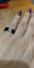 Carofeez-Anillo de piedras de imitación tipo circón para hombre y mujer, joyería negra, accesorios para amantes