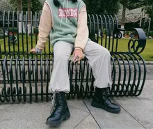 HOUZHOU-Sudadera con capucha de gran tamaño para mujer, moda coreana Harajuku, jerséis de talla grande, Sudaderas de una dirección, abrigo de Manga Larga