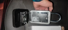 Caja de bloqueo de llaves de 4 dígitos caja de bloqueo de pared de combinación caja de bloqueo portátil reiniciable a prueba de agua (con cubierta impermeable)