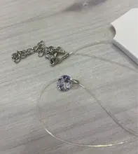 Gargantilla Simple para mujer, cadena Invisible, hilo de pescar transparente, gargantilla de diamantes de imitación de cristal, colgante en línea para el cuello