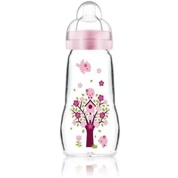 

MAM BIB 1 YEAR GLASS 260ml ROSE