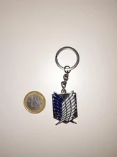 LLavero de la Legión de exploración por la libertad con alas de la libertad, llavero de la Legión de exploración por la libertad, llavero de llavero, anillo de Anime, joyería nueva, venta al por mayor